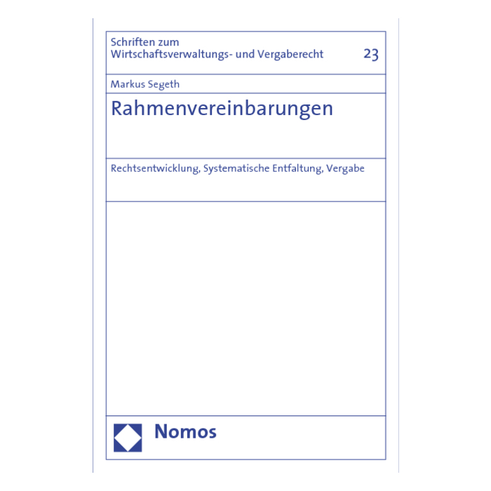 Rahmenvereinbarungen Rahmenvereinbarungen