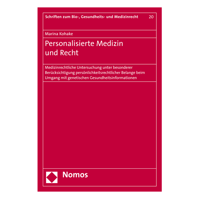 Personalisierte Medizin und Recht Personalisierte Medizin und Recht