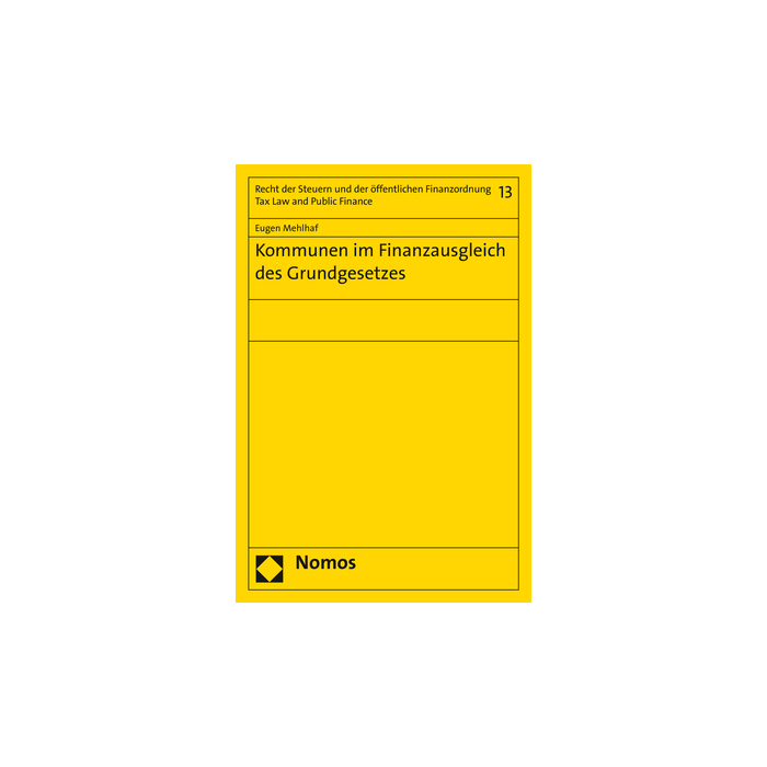Kommunen im Finanzausgleich des Grundgesetzes Kommunen im Finanzausgleich des Grundgesetzes