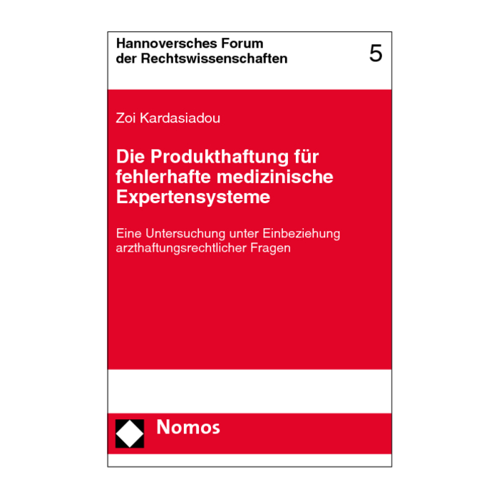 Die Produkthaftung für fehlerhafte medizinische Expertensysteme Die Produkthaftung für fehlerhafte medizinische Expertensysteme