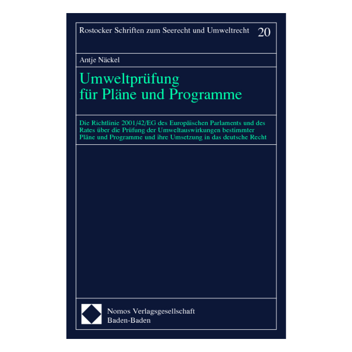 Umweltprüfung für Pläne und Programme Umweltprüfung für Pläne und Programme