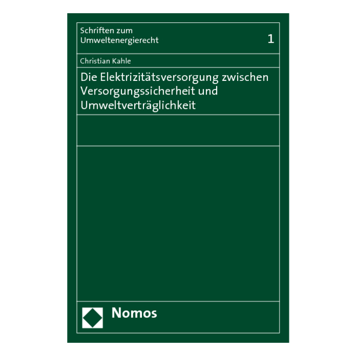 Die Elektrizitätsversorgung zwischen Versorgungssicherheit und Umweltverträglichkeit Die Elektrizitätsversorgung zwischen Versorgungssicherheit und Umweltverträglichkeit