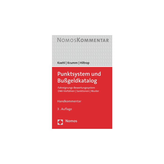 Punktsystem und Bußgeldkatalog Punktsystem und Bußgeldkatalog