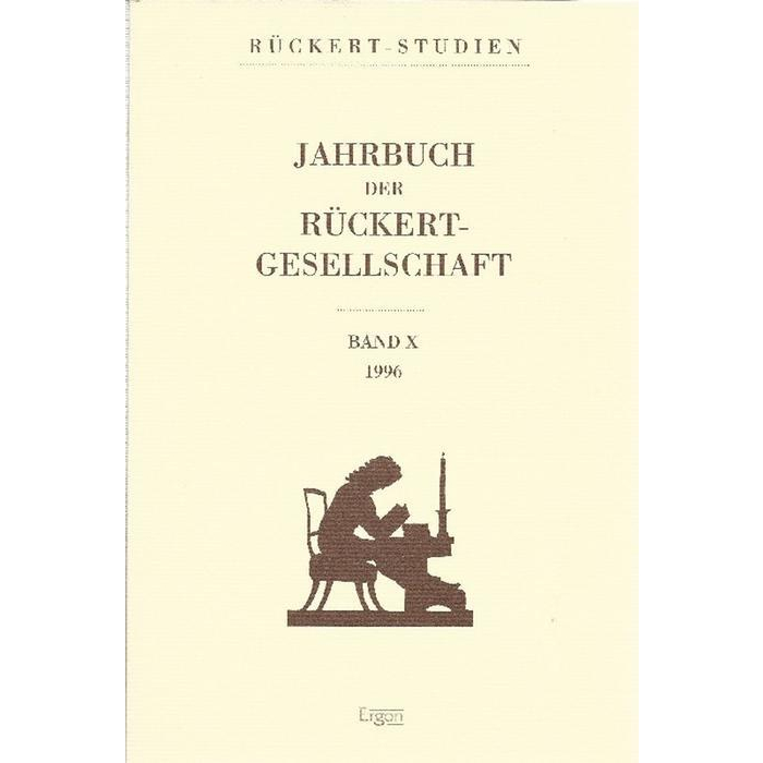 Jahrbuch der Rückert Gesellschaft Jahrbuch der Rückert Gesellschaft