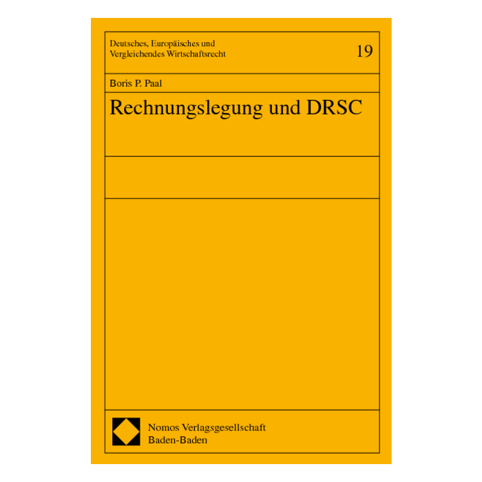 Rechnungslegung und DRSC Rechnungslegung und DRSC
