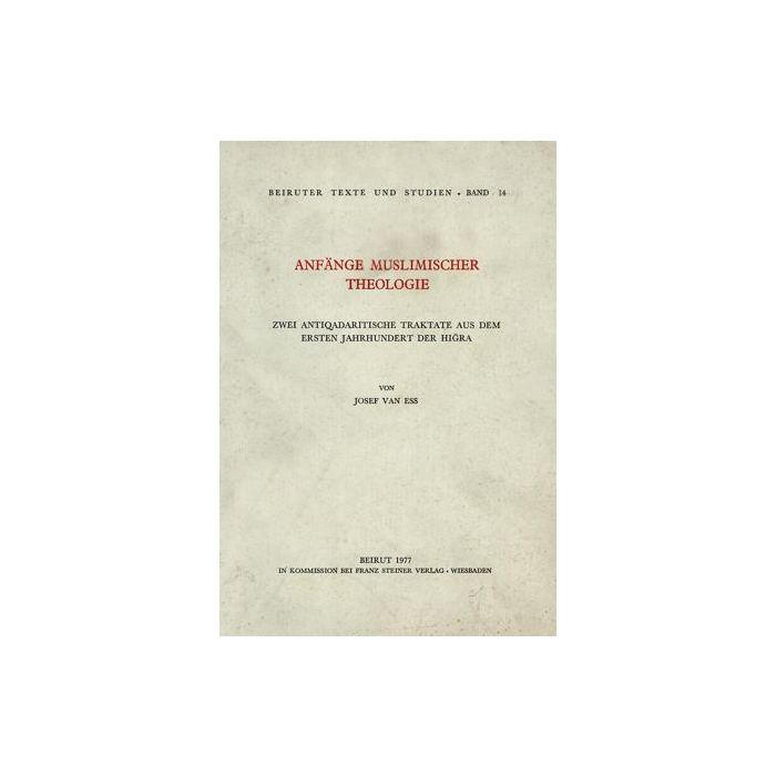 Anfänge muslimischer Theologie Anfänge muslimischer Theologie