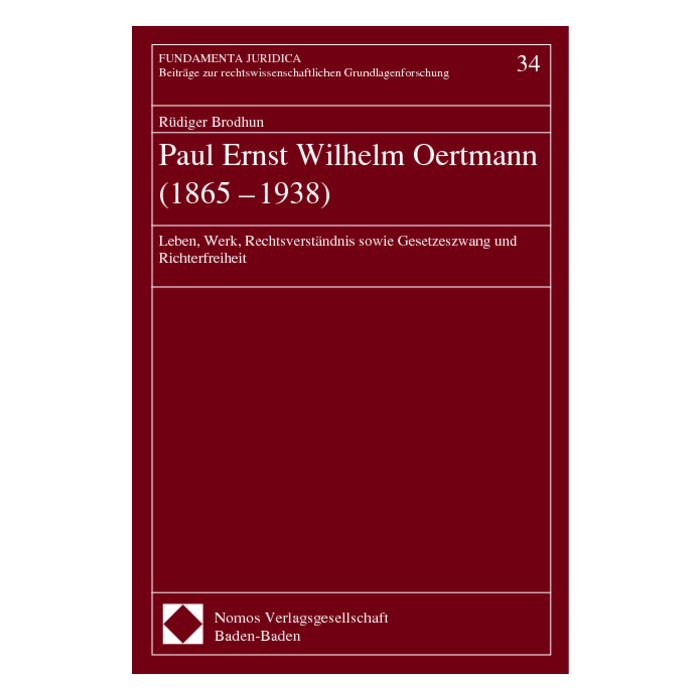 Paul Ernst Wilhelm Oertmann (1865 - 1938) Paul Ernst Wilhelm Oertmann (1865 - 1938)