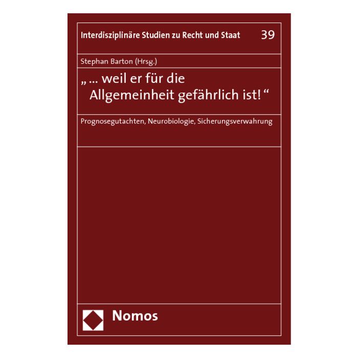 "... weil er für die Allgemeinheit gefährlich ist!" "... weil er für die Allgemeinheit gefährlich ist!"