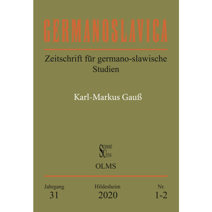 Germanoslavica. Zeitschrift für germano-slawische Studien Germanoslavica. Zeitschrift für germano-slawische Studien