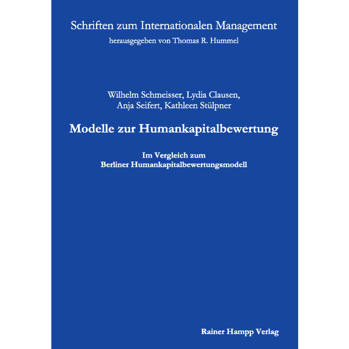 Modelle zur Humankapitalbewertung Modelle zur Humankapitalbewertung