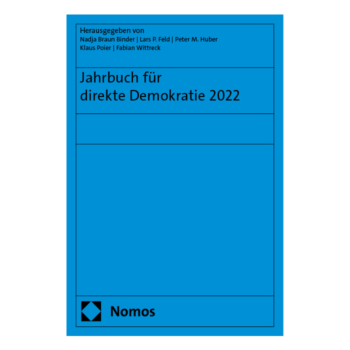 Jahrbuch für direkte Demokratie 2022 Jahrbuch für direkte Demokratie 2022
