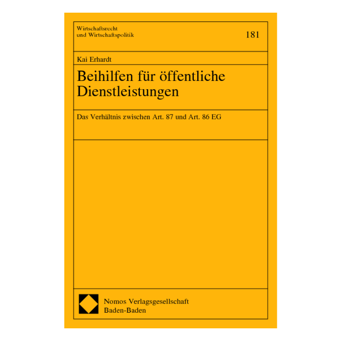 Beihilfen für öffentliche Dienstleistungen Beihilfen für öffentliche Dienstleistungen