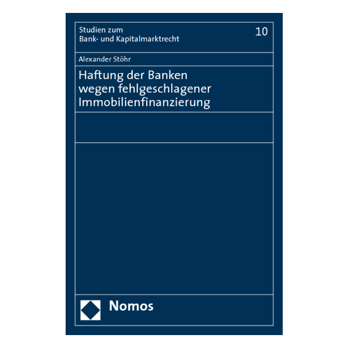 Haftung der Banken wegen fehlgeschlagener Immobilienfinanzierung Haftung der Banken wegen fehlgeschlagener Immobilienfinanzierung