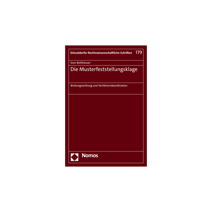 Die Musterfeststellungsklage Die Musterfeststellungsklage