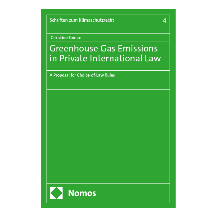 Greenhouse Gas Emissions in Private International Law Greenhouse Gas Emissions in Private International Law