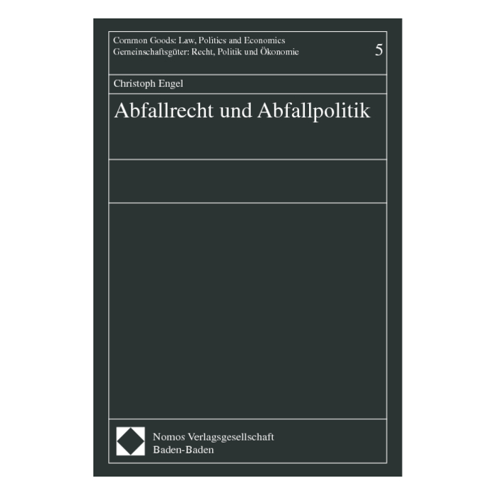 Abfallrecht und Abfallpolitik Abfallrecht und Abfallpolitik