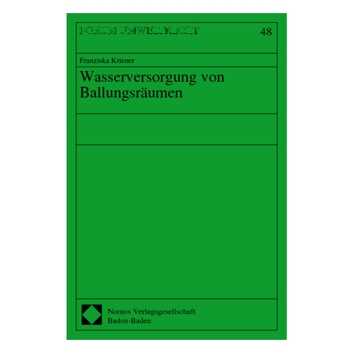 Wasserversorgung von Ballungsräumen Wasserversorgung von Ballungsräumen