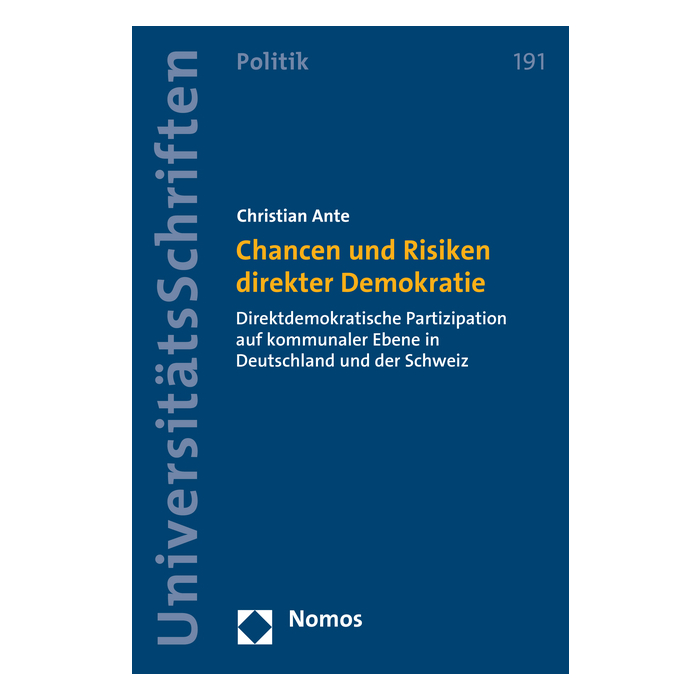 Chancen und Risiken direkter Demokratie Chancen und Risiken direkter Demokratie