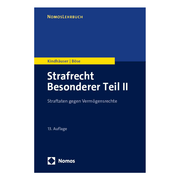 Strafrecht Besonderer Teil II Strafrecht Besonderer Teil II