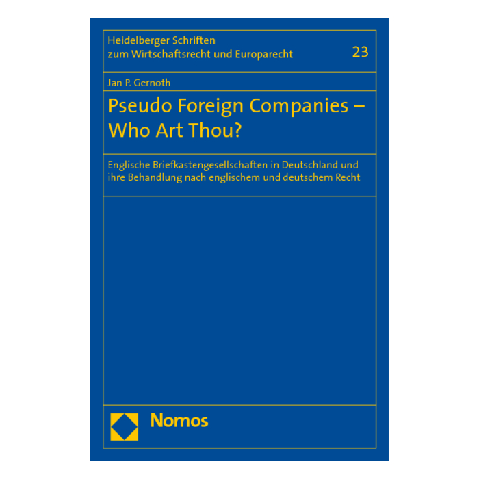 Pseudo Foreign Companies - Who Art Thou? Pseudo Foreign Companies - Who Art Thou?