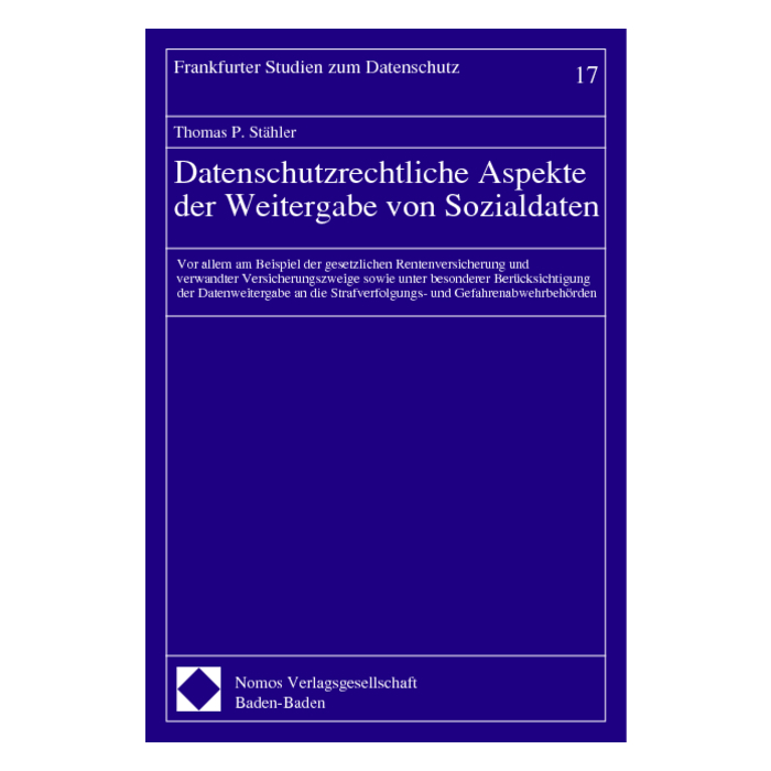 Datenschutzrechtliche Aspekte der Weitergabe von Sozialdaten Datenschutzrechtliche Aspekte der Weitergabe von Sozialdaten