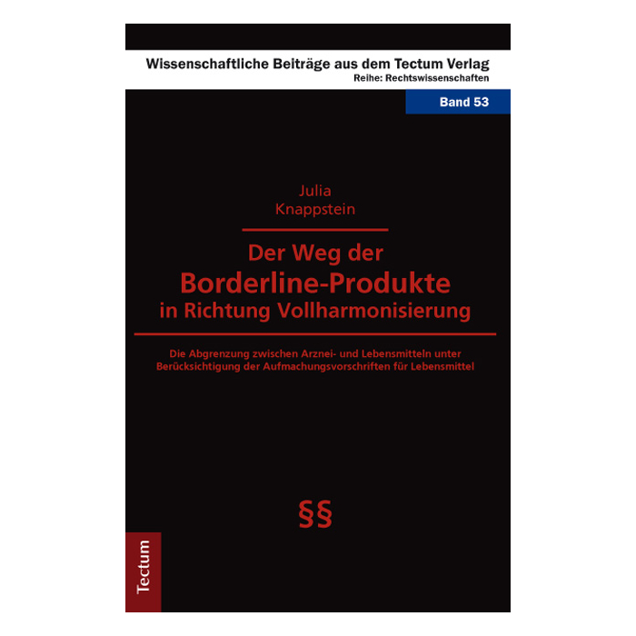 Der Weg der Borderline-Produkte in Richtung Vollharmonisierung Der Weg der Borderline-Produkte in Richtung Vollharmonisierung