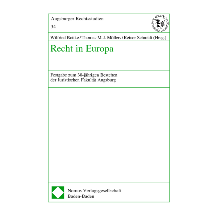 Recht in Europa Recht in Europa