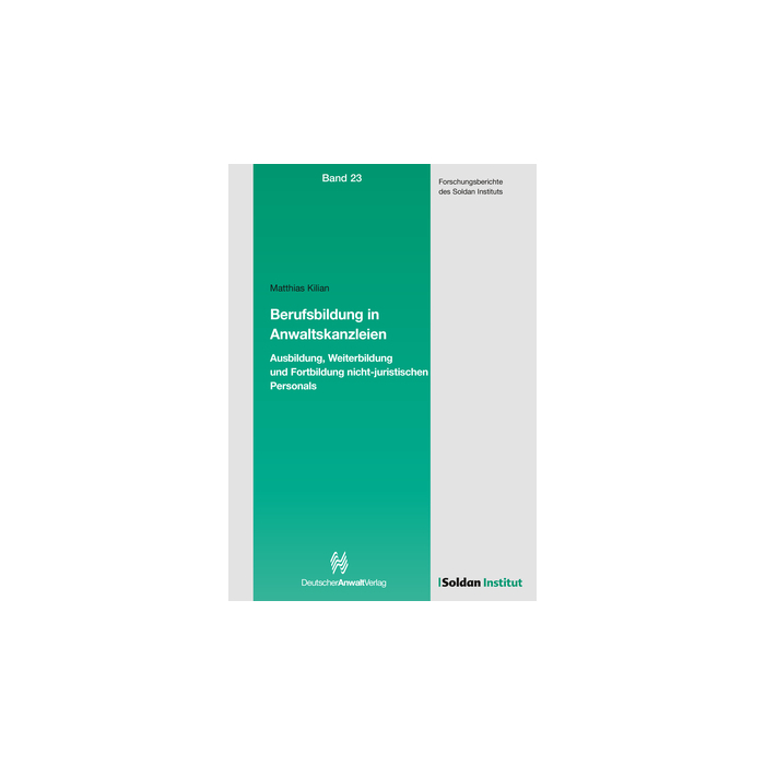 Berufsbildung in Anwaltskanzleien Berufsbildung in Anwaltskanzleien