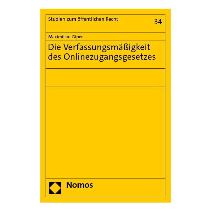 Die Verfassungsmäßigkeit des Onlinezugangsgesetzes Die Verfassungsmäßigkeit des Onlinezugangsgesetzes