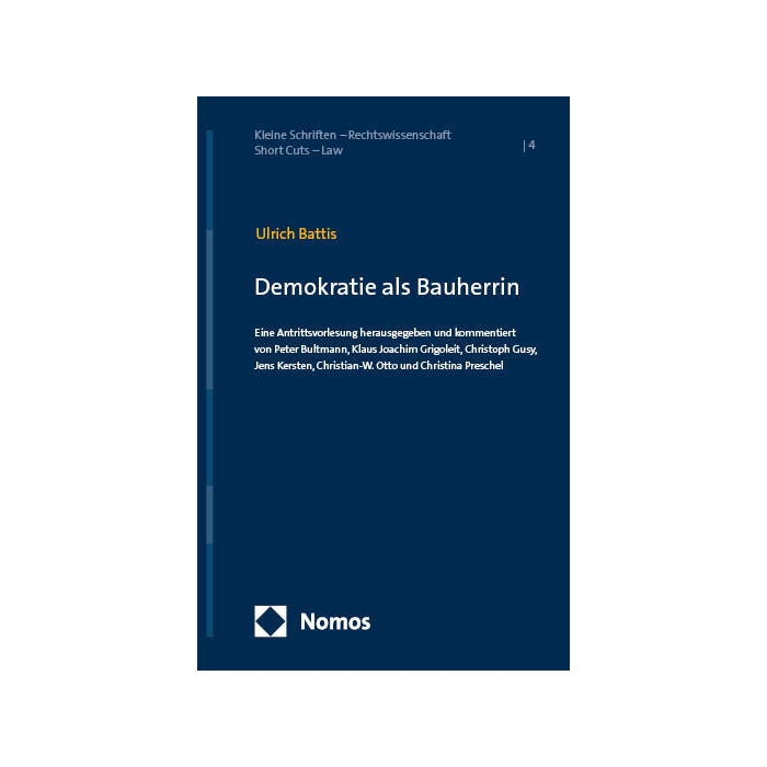 Demokratie als Bauherrin Demokratie als Bauherrin
