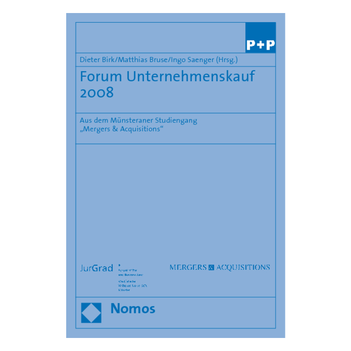 Forum Unternehmenskauf 2008 Forum Unternehmenskauf 2008
