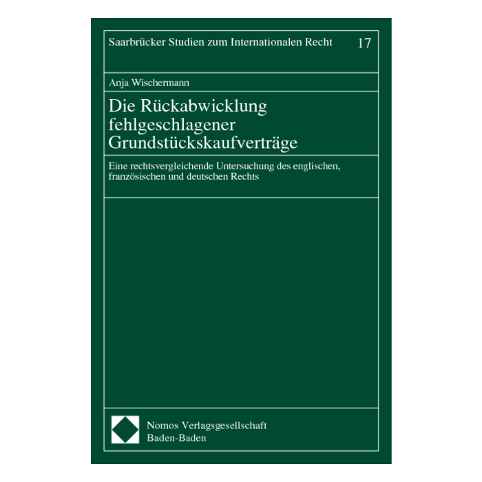 Die Rückabwicklung fehlgeschlagener Grundstückskaufverträge Die Rückabwicklung fehlgeschlagener Grundstückskaufverträge