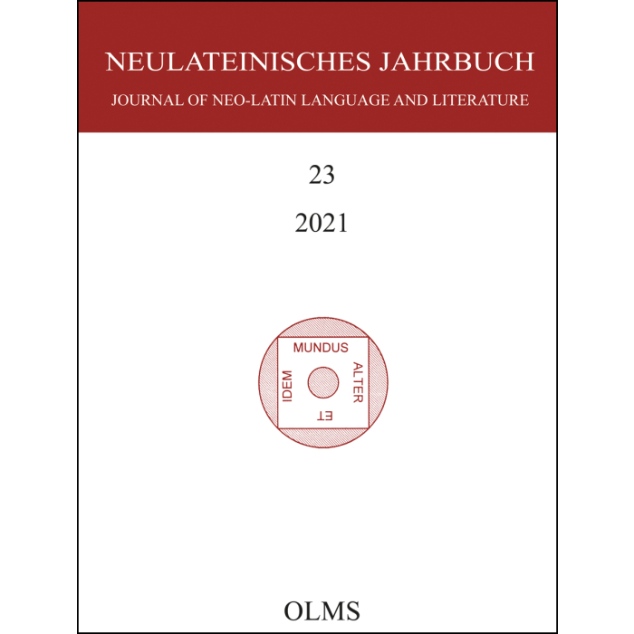 Neulateinisches Jahrbuch Neulateinisches Jahrbuch
