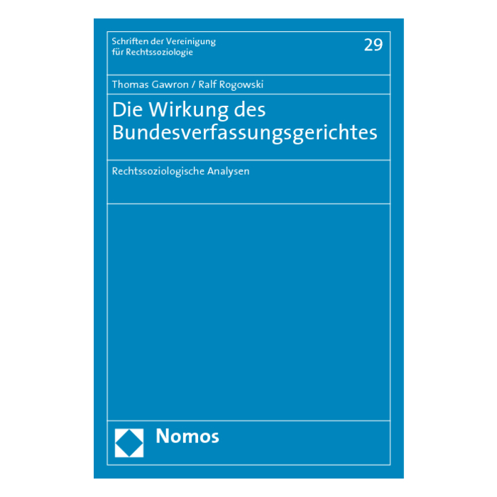 Die Wirkung des Bundesverfassungsgerichtes Die Wirkung des Bundesverfassungsgerichtes