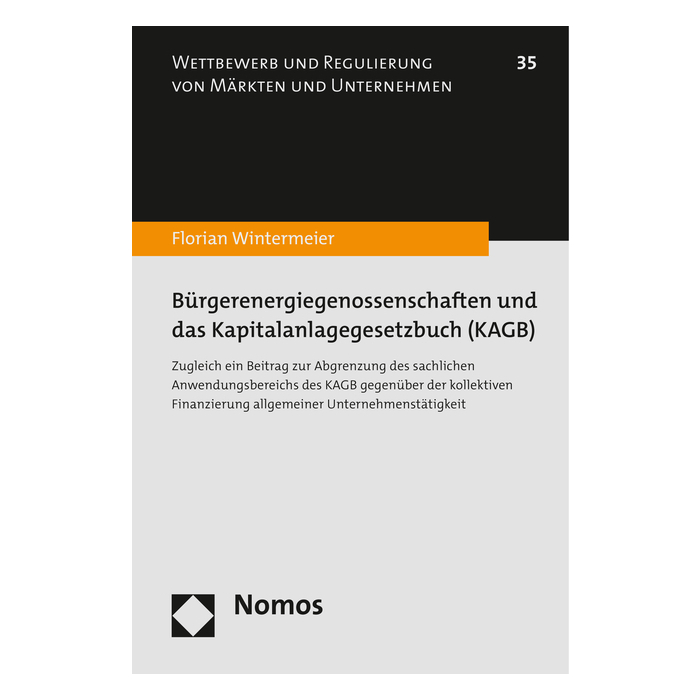 Bürgerenergiegenossenschaften und das Kapitalanlagegesetzbuch (KAGB) Bürgerenergiegenossenschaften und das Kapitalanlagegesetzbuch (KAGB)