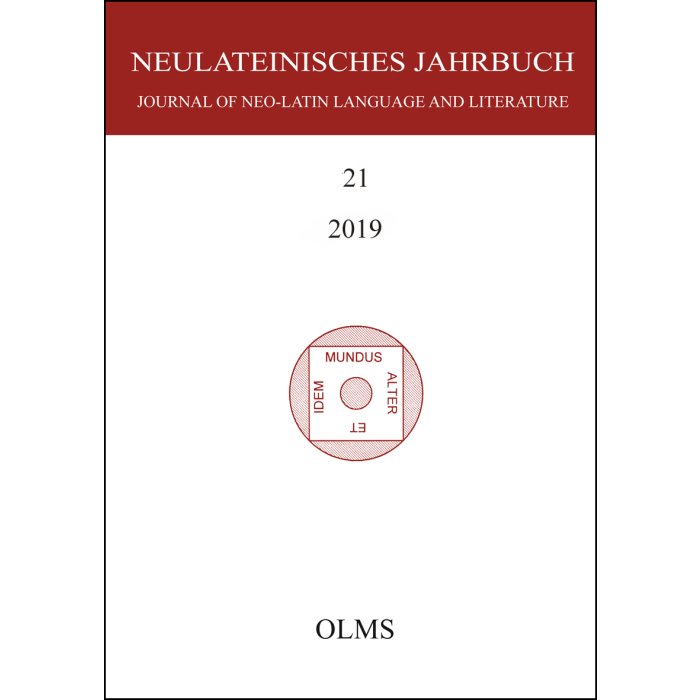 Neulateinisches Jahrbuch Neulateinisches Jahrbuch