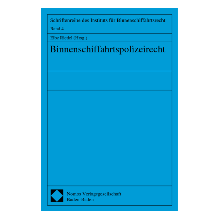 Binnenschiffahrtspolizeirecht Binnenschiffahrtspolizeirecht