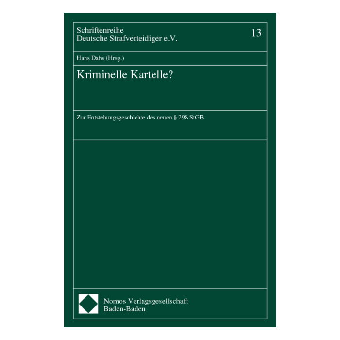 Kriminelle Kartelle? Kriminelle Kartelle?