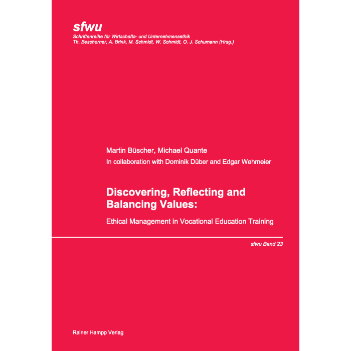 Discovering, Reflecting and Balancing Values Discovering, Reflecting and Balancing Values