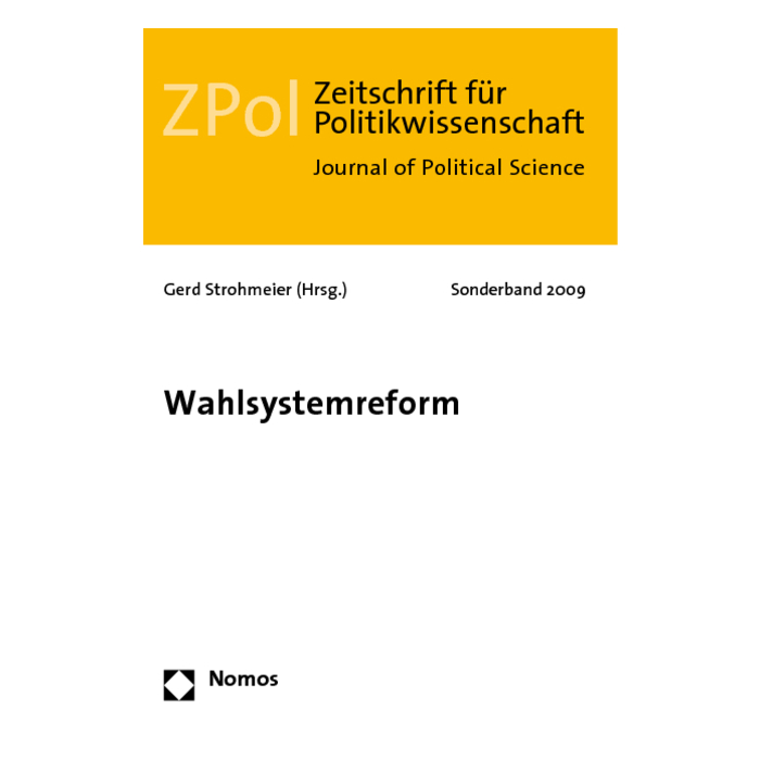 Wahlsystemreform Wahlsystemreform
