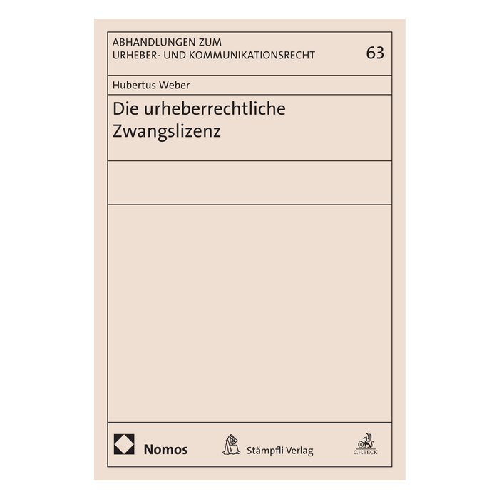 Die urheberrechtliche Zwangslizenz Die urheberrechtliche Zwangslizenz