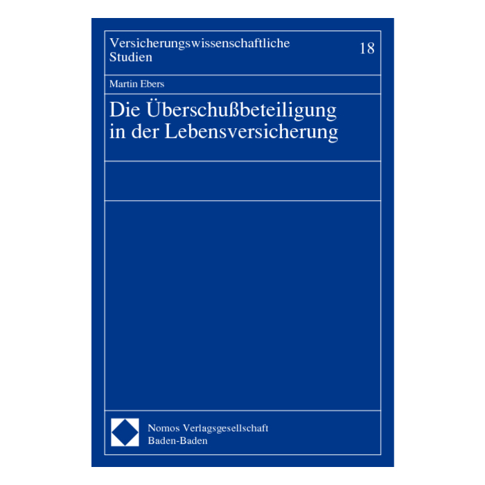 Die Überschußbeteiligung in der Lebensversicherung Die Überschußbeteiligung in der Lebensversicherung
