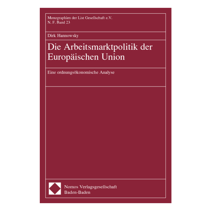 Die Arbeitsmarktpolitik der Europäischen Union Die Arbeitsmarktpolitik der Europäischen Union