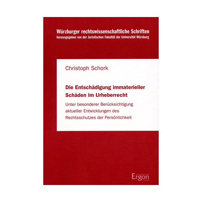 Die Entschädigung immaterieller Schäden im Urheberrecht Die Entschädigung immaterieller Schäden im Urheberrecht