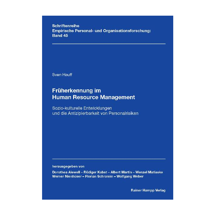 Früherkennung im Human Resource Management Früherkennung im Human Resource Management