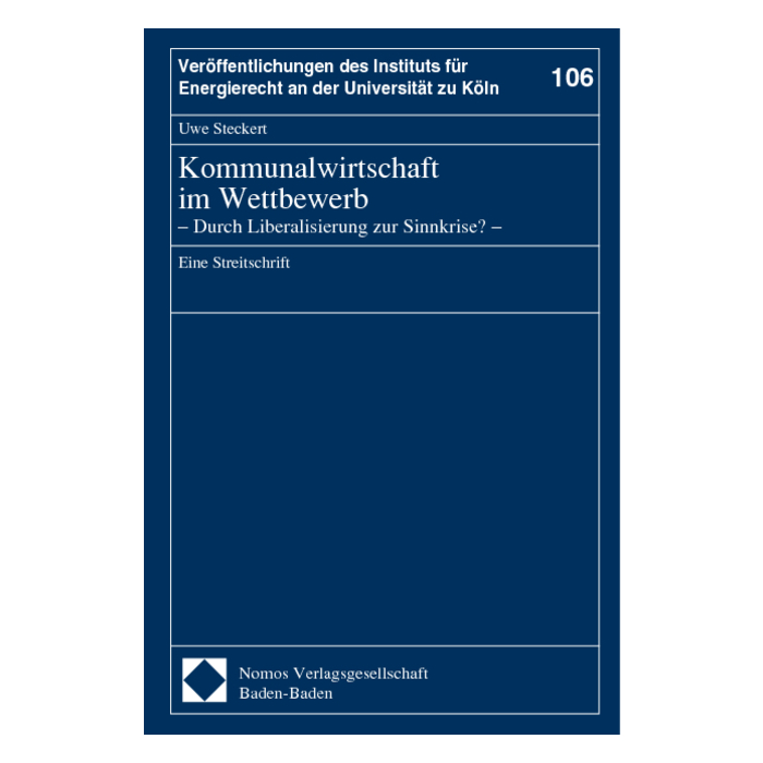 Kommunalwirtschaft im Wettbewerb Kommunalwirtschaft im Wettbewerb