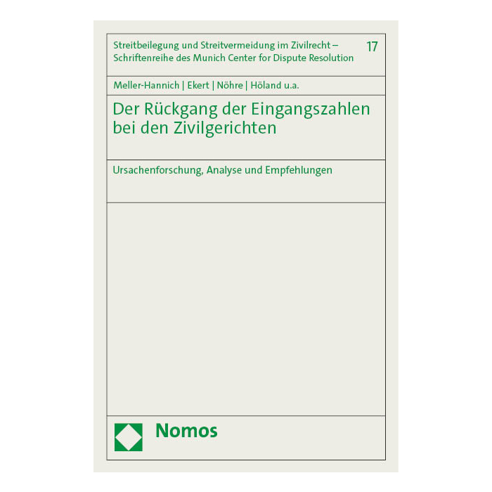 Der Rückgang der Eingangszahlen bei den Zivilgerichten Der Rückgang der Eingangszahlen bei den Zivilgerichten