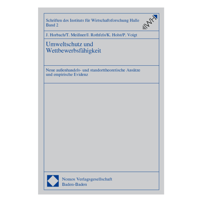 Umweltschutz und Wettbewerbsfähigkeit Umweltschutz und Wettbewerbsfähigkeit