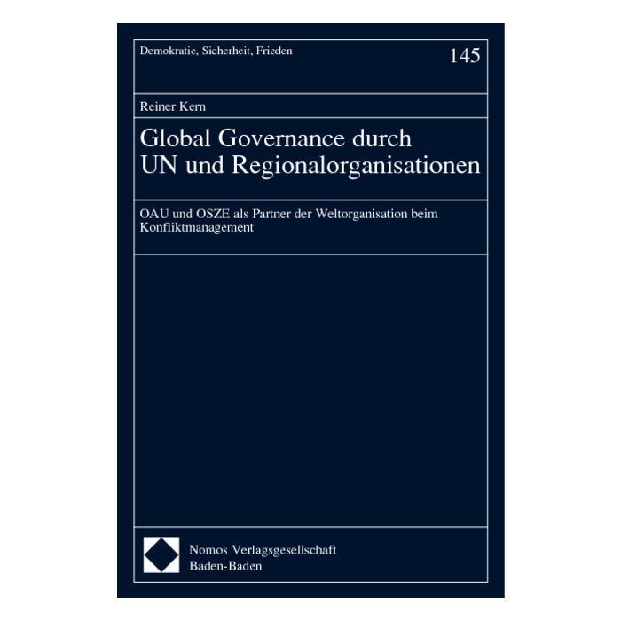 Global Governance durch UN und Regionalorganisationen Global Governance durch UN und Regionalorganisationen