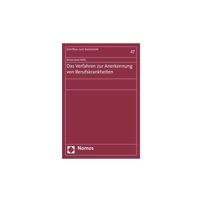 Das Verfahren zur Anerkennung von Berufskrankheiten Das Verfahren zur Anerkennung von Berufskrankheiten